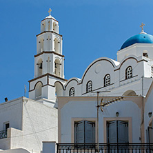 Church in Cyclades Islands, Santorini, Thira, Pirgou Kallistis, Venetian Castle