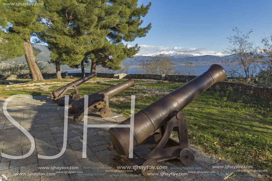 medieval Cannons in the castle of Ioannina, Epirus, Greece