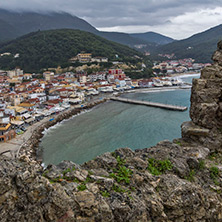 Panoramic views of Parga town, Epirus, Greece