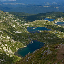 The Twin, The Trefoil, The Fish and The Lower Lake, The Seven Rila Lakes, Rila Mountain, Bulgaria
