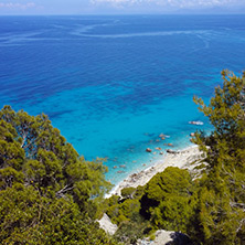 Blue Waters of Kokkinos Vrachos Beach, Lefkada, Ionian Islands, Greece