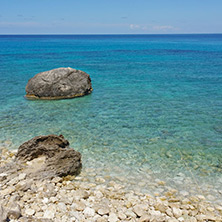 Blue Waters of the Agios Nikitas Beach, Lefkada, Ionian Islands, Greece