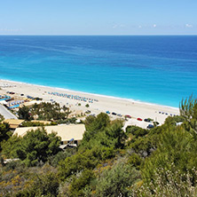 Panoramic view of Katisma Beach, Lefkada, Ionian Islands, Greece