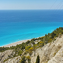 Blue Waters of Gialos Beach, Lefkada, Ionian Islands, Greece