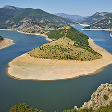 Amazing landscape of Arda River and Kardzhali Reservoir, Bulgaria