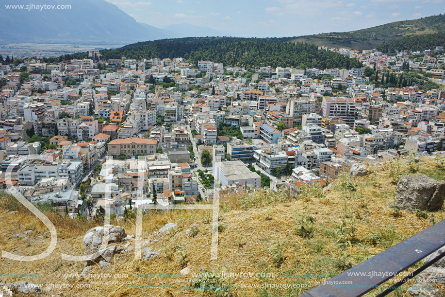 Amazing view of Lamia City, Central Greece