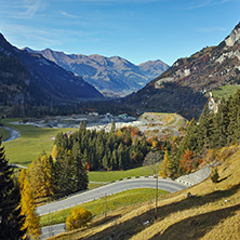 Amazing Autumn Landscape of Swiss Alps,  Switzerland