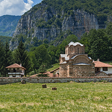 Panoramic view of Poganovo Monastery of St. John the Theologian, Serbia