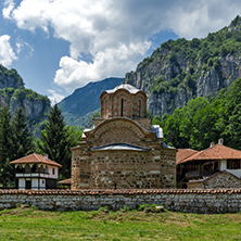 Panorama of Poganovo Monastery of St. John the Theologian and Erma River Gorge, Serbia