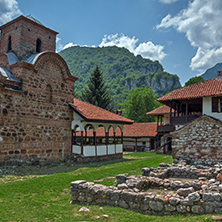 Panoramic view  of St. John the Theologian and Balkan Mountain, Serbia