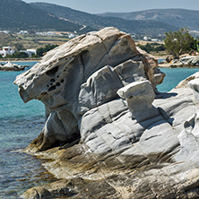 Amazing rock formations in kolymbithres beach, Paros island, Cyclades, Greece