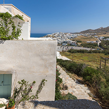 Amazing Panorama of Chora town, Naxos Island, Cyclades, Greece