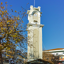 Clock tower in the center of town of Xanthi, East Macedonia and Thrace, Greece