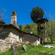 Old Buildings and Bell Tower in Temski monastery St. George, Pirot Region, Republic of Serbia