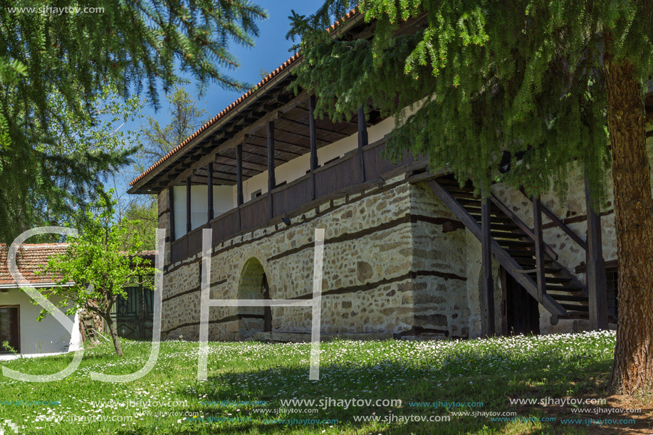 Typical building of the nineteenth century in Temski monastery St. George, Pirot Region, Republic of Serbia