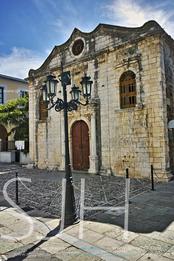 Belfry of the Church in Lefkada town, Ionian Islands, Greece