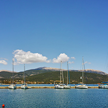 Amazing view of port of town of Sami, Kefalonia, Ionian islands, Greece