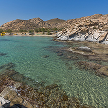 Clean Waters and  rock formations of kolymbithres beach, Paros island, Cyclades, Greece