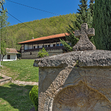 Fountain and old Buildings in Temski monastery St. George, Pirot Region, Republic of Serbia