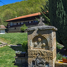 Fountain and Courtyard in Temski monastery St. George, Pirot Region, Republic of Serbia
