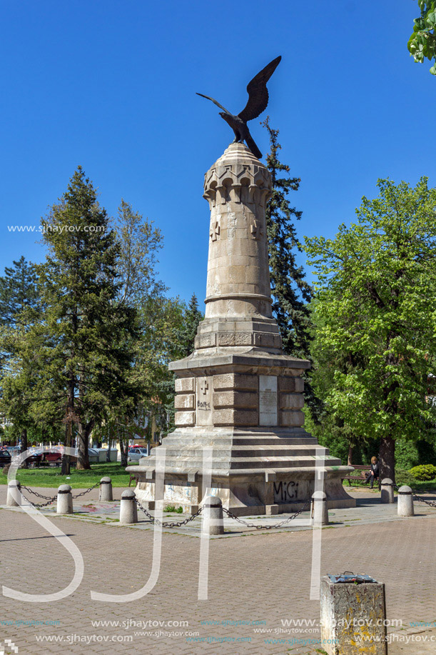Monument to fallen soldiers during the Serbian-Ottoman War, age 1876–1877, town of Pirot, Republic of Serbia
