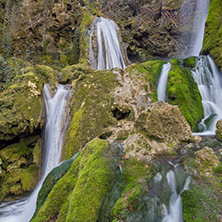 Beautiful Deep forest Waterfall near village of Bachkovo, Plovdiv region, Bulgaria