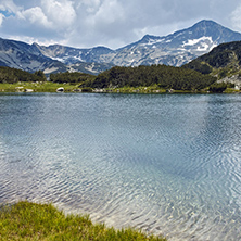Banderishki chukar peak and Reflection in Muratovo lake, Pirin Mountain, Bulgaria