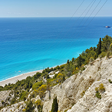 Amazing view of Gialos Beach, Lefkada, Ionian Islands, Greece
