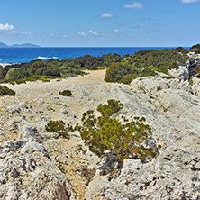 Rocks around of Alaties Beach, Kefalonia, Ionian islands, Greece