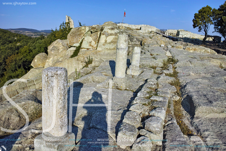 Landscape of The ancient Thracian city of Perperikon, Kardzhali Region, Bulgaria