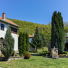 Spring Panoramic view of Temski monastery St. George, Pirot Region, Republic of Serbia