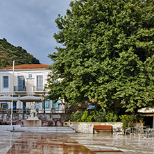 Central Square of town of Nafpaktos, Western Greece