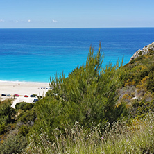 Panoramic view of Katisma Beach, Lefkada, Ionian Islands, Greece