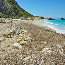 Blue waters of Katisma Beach, Lefkada, Ionian Islands, Greece
