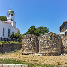 Church of St. Cyril and St. Methodius and ancient ruins, Sozopol town, Bulgaria