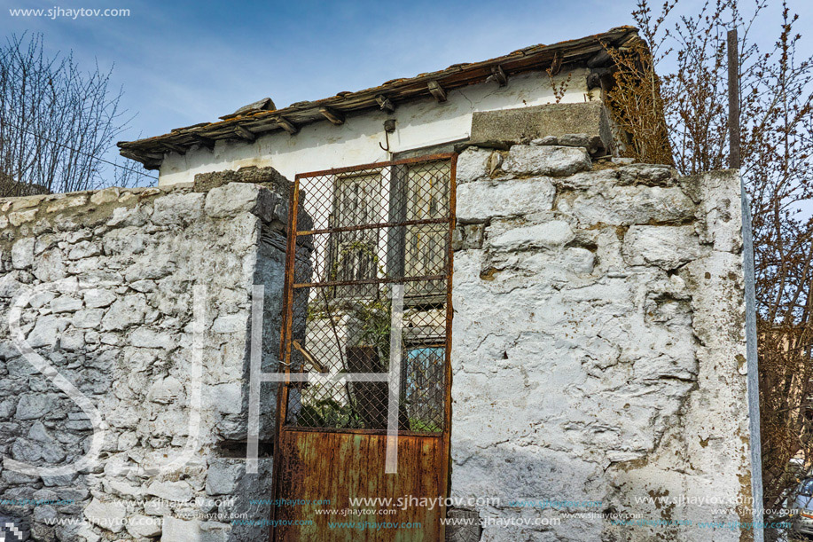 Old stone house in the village of Theologos,Thassos island, East Macedonia and Thrace, Greece