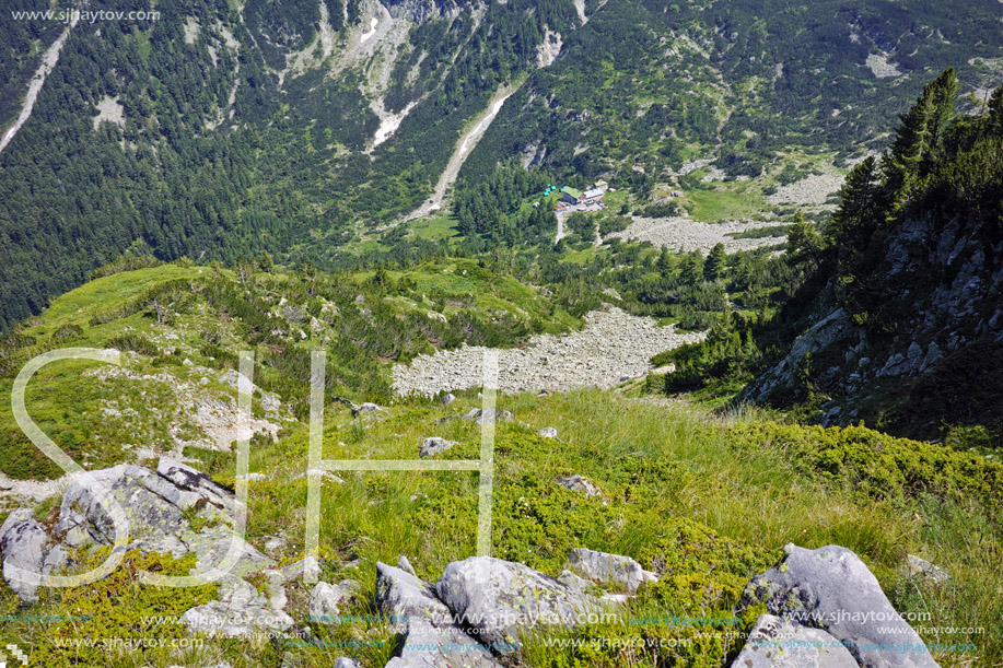 Pirin mountain and the Trail for Climbing a Vihren Peak, Bulgaria