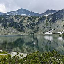 Landscape of Banderishki Chukar Peak and The Fish Lake, Pirin Mountain, Bulgaria