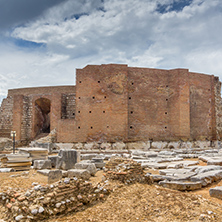 ancient ruins of Roman Odeon, Patras, Peloponnese, Western Greece