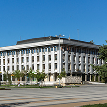 Administrative building from communist period, City of Pleven, Bulgaria