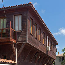 wooden Old house in Sozopol Town, Burgas Region, Bulgaria