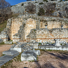 Ruins in archeological area of Philippi, Eastern Macedonia and Thrace, Greece