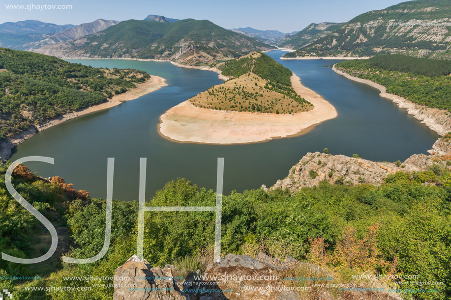 Arda River meander and Rhodopes mountain, Kardzhali Region,  Bulgaria