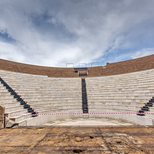Amphitheater in Roman Odeon, Patras, Peloponnese, Western Greece