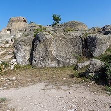 Amazing Panorama around Tomb of Orpheus in Antique Thracian sanctuary Tatul, Kardzhali Region, Bulgaria