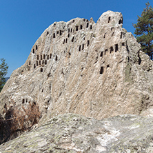 Antique Thracian Sanctuary Eagle Rocks near town of Ardino, Kardzhali Region, Bulgaria