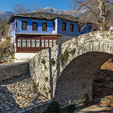 Old house in village of Moushteni near Kavala, East Macedonia and Thrace, Greece