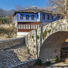 Old house in village of Moushteni near Kavala, East Macedonia and Thrace, Greece