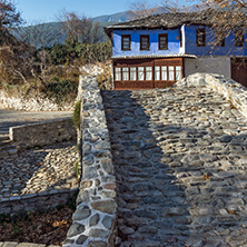 Old house and Stone bridge in Moushteni near Kavala, East Macedonia and Thrace, Greece