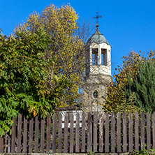 Bell tower of Church of Saint Prophet Elijah in village of Bozhentsi, Gabrovo region, Bulgaria